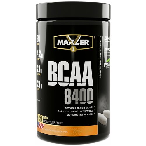 Аминокислота Maxler BCAA 8400, нейтральный, 360 шт.