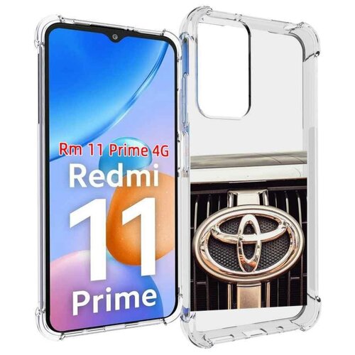 Чехол MyPads toyota тойота 3 для Xiaomi Redmi 11 Prime 4G задняя-панель-накладка-бампер чехол mypads toyota тойота 3 для xiaomi redmi a1 задняя панель накладка бампер