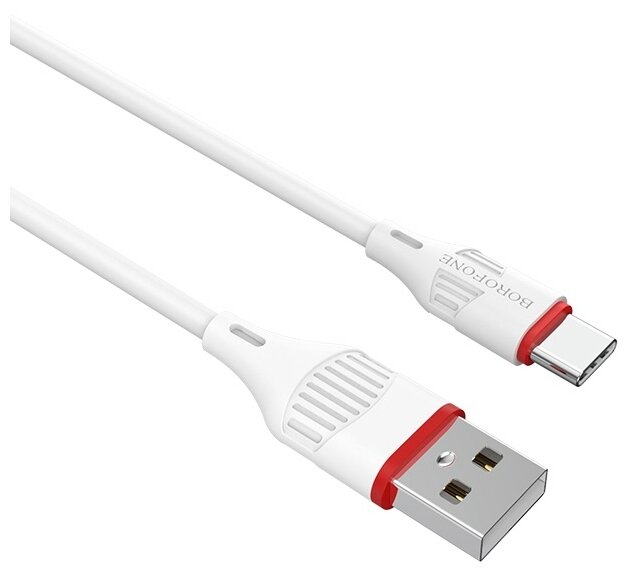 Кабель USB - Type-C Borofone BX17 Enjoy, 1.0м, цвет белый