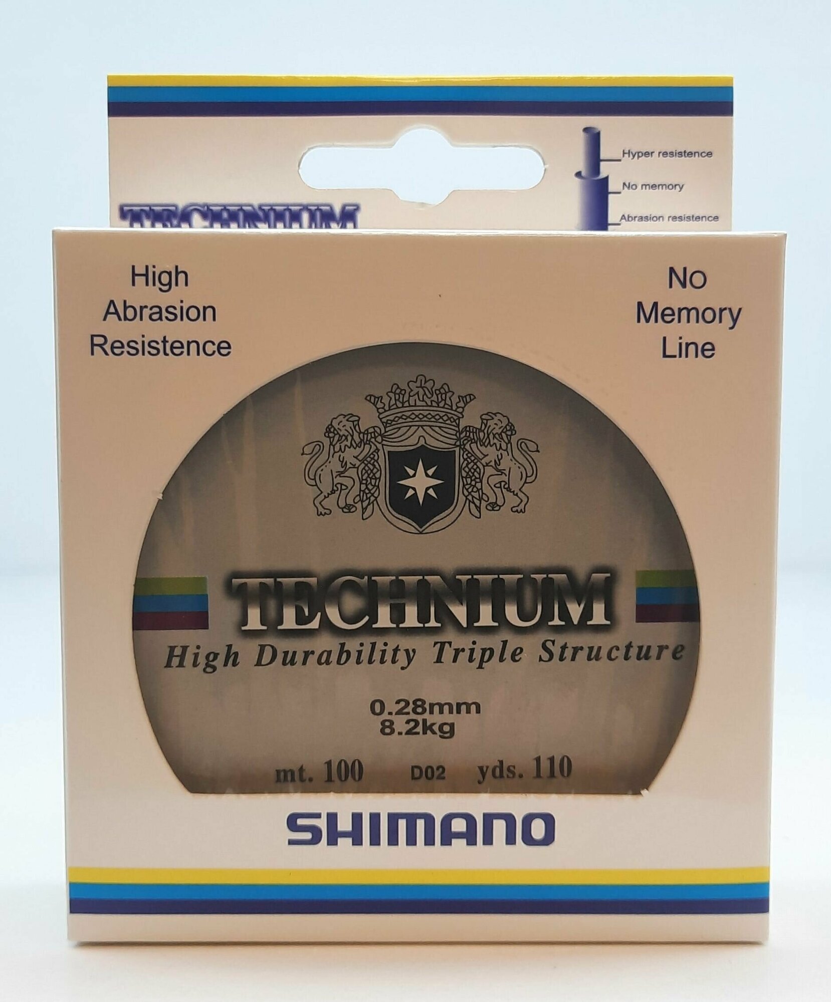 Леска SHIMANO technium 0.30 мм. 8.6 кг. 100 м