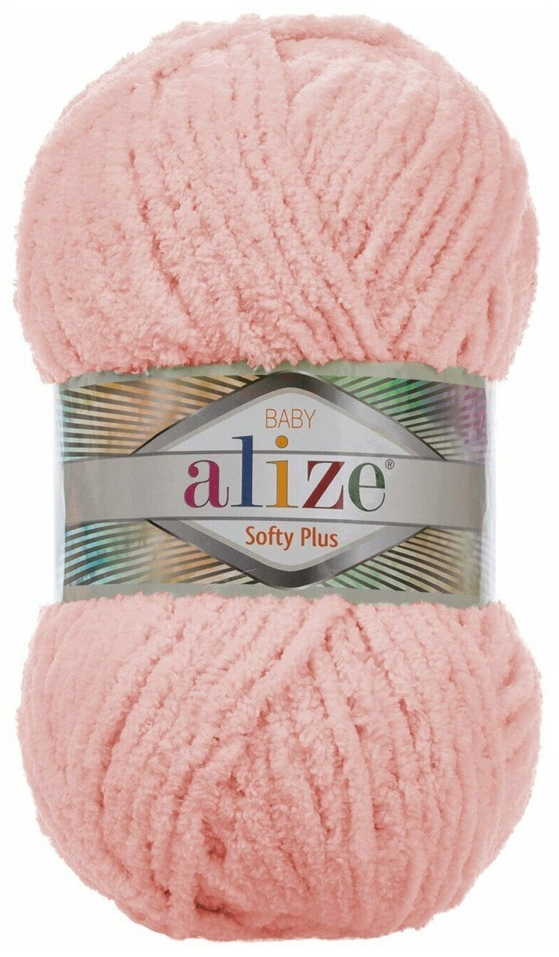 Пряжа Alize Softy Plus/ Софти Плюс/ 120 м, 100 гр. / 340 пудра- 1 шт