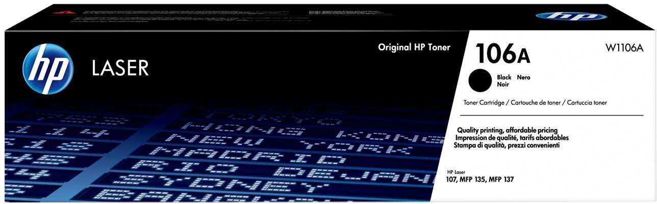 Картридж для лазерного принтера HP 106A черный W1106A — купить в интернет-магазине по низкой цене на Яндекс Маркете