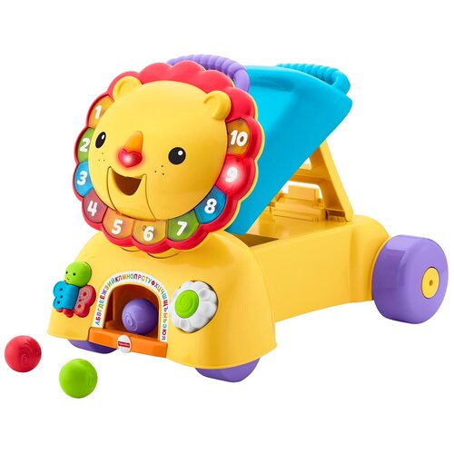 фото Каталка-толокар fisher-price львенок (dpl61), желтый