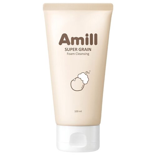 Amill Пенка для умывания Super Grain Foam Cleansing, 100 мл, 100 г пенка для умывания amill super grain bubble foam 200 мл