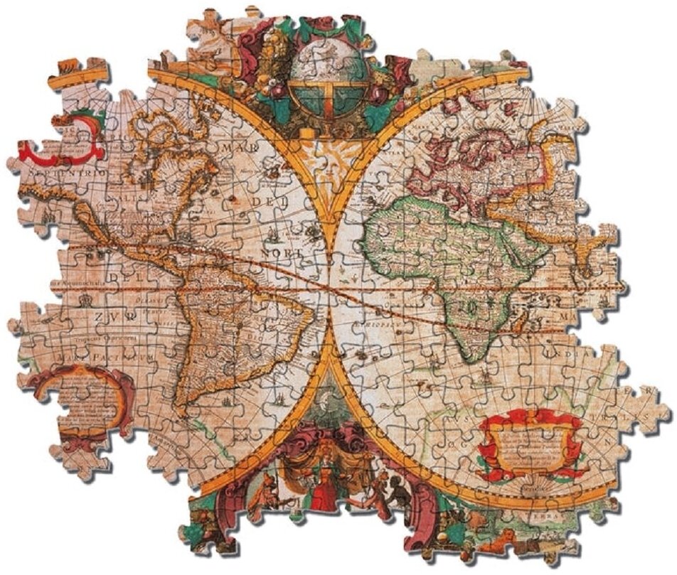 Пазл-1000 Древняя карта мира (31229) Clementoni - фото №7