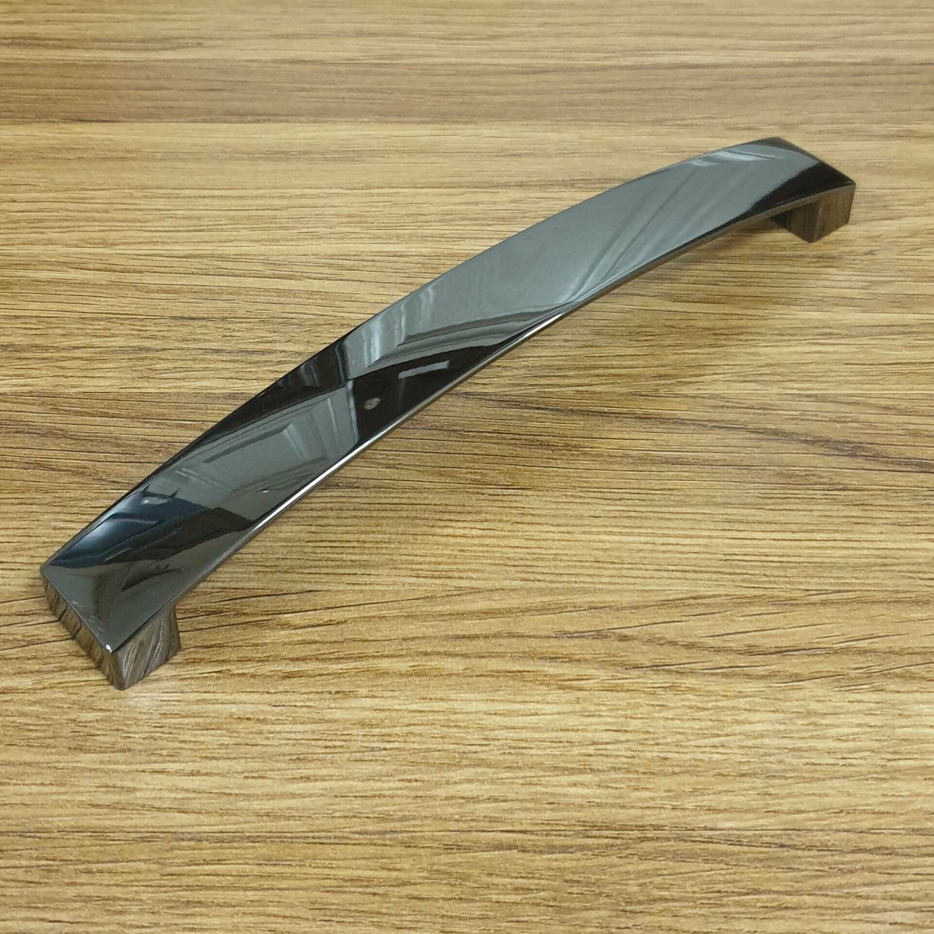 Ручка мебельная RS191BN , установочный размер - 160 мм, цвет - черный никель, алюминий-цинк - фотография № 12