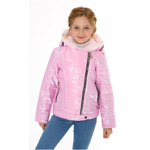 фото Куртка для девочки talvi 124302, размер 152-76, цвет розовый
