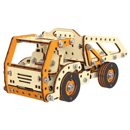 Конструктор M-Wood деревянный 3003 Грузовик-самосвал, 194 дет.