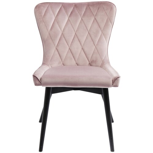 фото Kare design стул мягкий marshall, коллекция "маршал" 57*88*66, бархат, полиуретан, бук, дсп, розовый