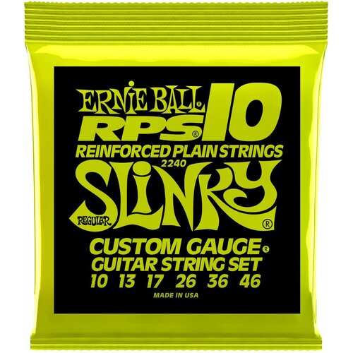 ERNIE BALL 2240 RPS NICKEL WOUND SLINKY REGULAR 10-46 - струны для электрогитары струны для электрогитары ernie ball 2221 regular slinky 10 46