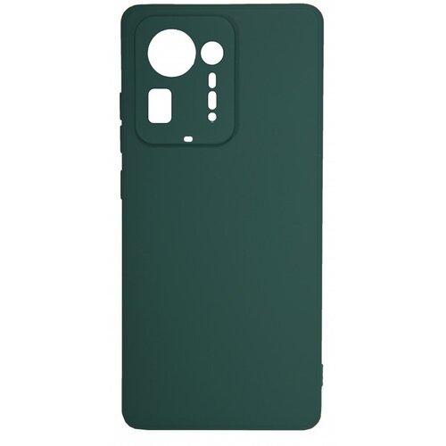 Накладка силиконовая Soft Touch для Xiaomi Mi Mix 4 тёмно-зелёная