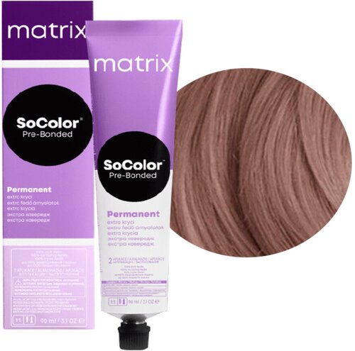 Matrix SoColor Pre-bonded стойкая крем-краска для седых волос Extra coverage, 506M темный блондин мокка