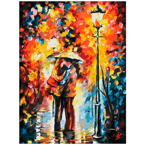 Белоснежка Картина по номерам Поцелуй под дождем (3015-CS), 40 х 30 см, разноцветный белоснежка 869 ab поцелуй под дождем раскраска по номерам 40 х 50 см