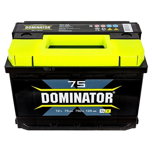 фото Аккумуляторная батарея dominator 6ст75 обратная