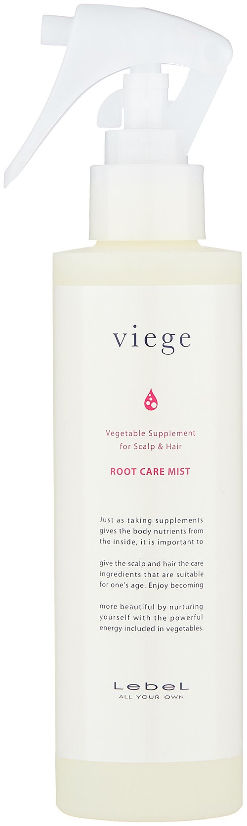 Lebel Cosmetics Viege Спрей для укрепления корней волос, 180 г, 180 мл, аэрозоль