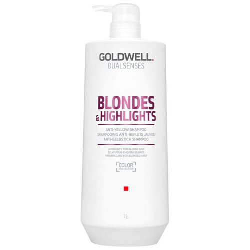 Goldwell шампунь Dualsenses Blondes & Highlights Anti-Yellow, 1000 мл goldwell dualsenses blondes highlights anti yellow conditioner кондиционер против желтизны 200 мл