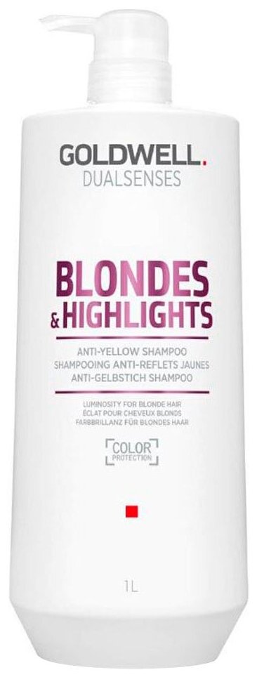 Goldwell шампунь Dualsenses Blondes & Highlights Anti-Yellow, 1000 мл