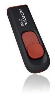 Флэш-накопитель USB2 64GB BLACK/RED AC008-64G-RKD ADATA