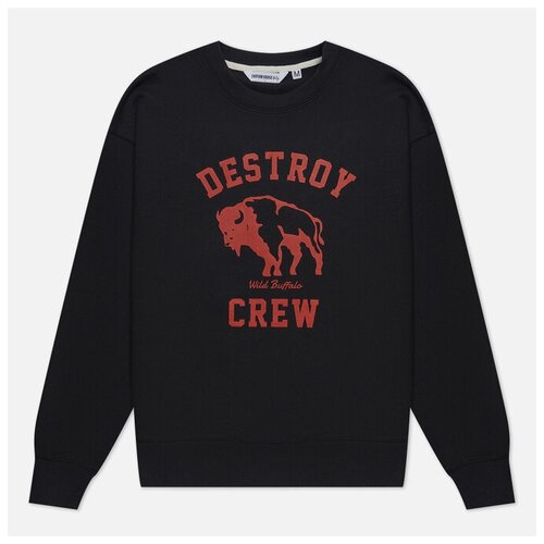 Мужская толстовка Uniform Bridge Destroy Buffalo Crew Neck серый, Размер XL