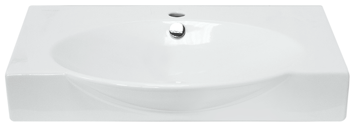 Раковина для ванной Sanita INFINITY 65 с кронштейнами, полотенцедержателем (INF65SLWB01KR) - фотография № 2