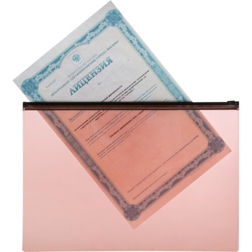 Папка-конверт на молнии Attache Neon А4 150мкм 8шт/уп оранж, жлт, салат, розов папка конверт на молнии attache neon а5 150мкм 8шт уп оранж жлт салат розов