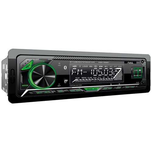 Aura AMH-306BT USB/SD-ресивер, подсветка зелёная