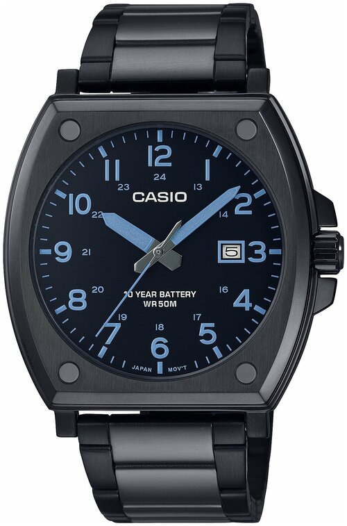 Наручные часы CASIO Classic MTP-E715D-1A, черный, синий