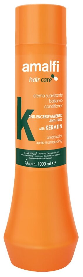 Amalfi кондиционер для волос Anti-Frizz Keratin, 1000 мл
