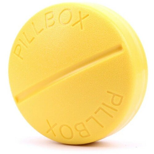 Дорожная таблетница-органайзер PILLBOX yellow