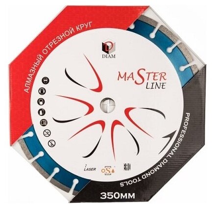 Диск алмазный DIAM Железобетон Master Line 350*3,0*10*25,4