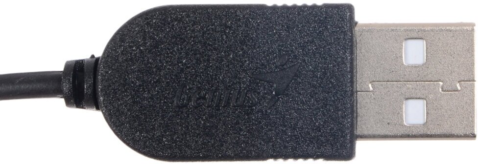 Мышь проводная Genius NetScroll 100 v2 чёрный серебристый USB - фото №11