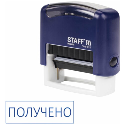 штамп стандартный staff оплачено оттиск 38х14 мм printer 9011t Штамп стандартный STAFF получено, оттиск 38х14 мм, Printer 9011T, 237422