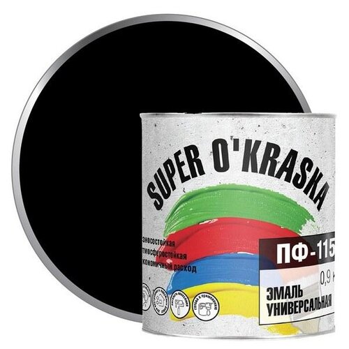 Эмаль ПФ-115 super okraska Серый 1,9кг