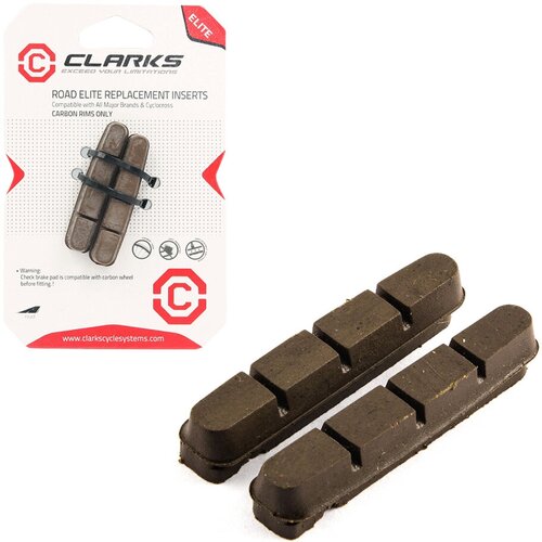 Резинки тормозные 55 мм сменные коричневые Clarks CPS200