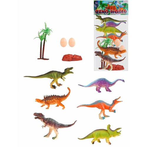 Набор фигурок Динозавры, 10 предм. Наша Игрушка YD666-9 набор фигурок динозавры 12 предм наша игрушка p606c