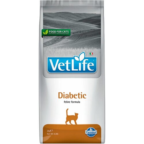 FARMINA VET LIFE FELINE DIABETIC для взрослых кошек при сахарном диабете (2 + 2 кг)