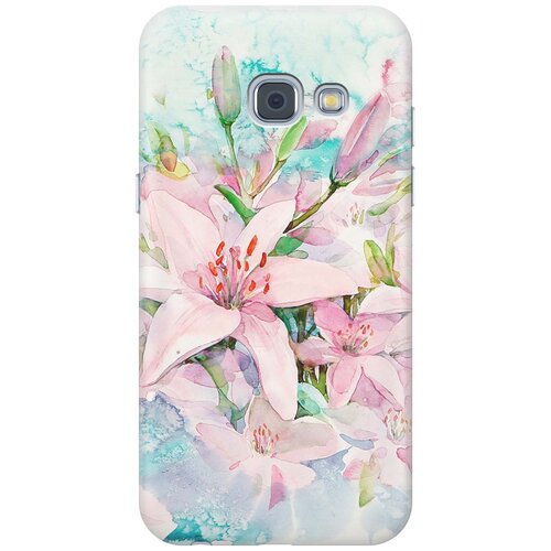 фото Cиликоновый чехол нежные розовые цветы на samsung galaxy a3 (2017) / самсунг а3 2017 re:pa