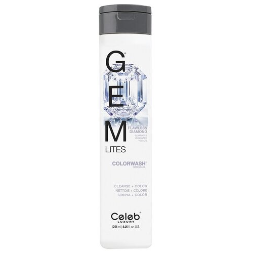 Celeb Luxury Gem Lites Colorwash: Красящий шампунь для яркости цвета (Gem Lites Shampoo), Flawless Diamond-Бриллиант / 244 мл