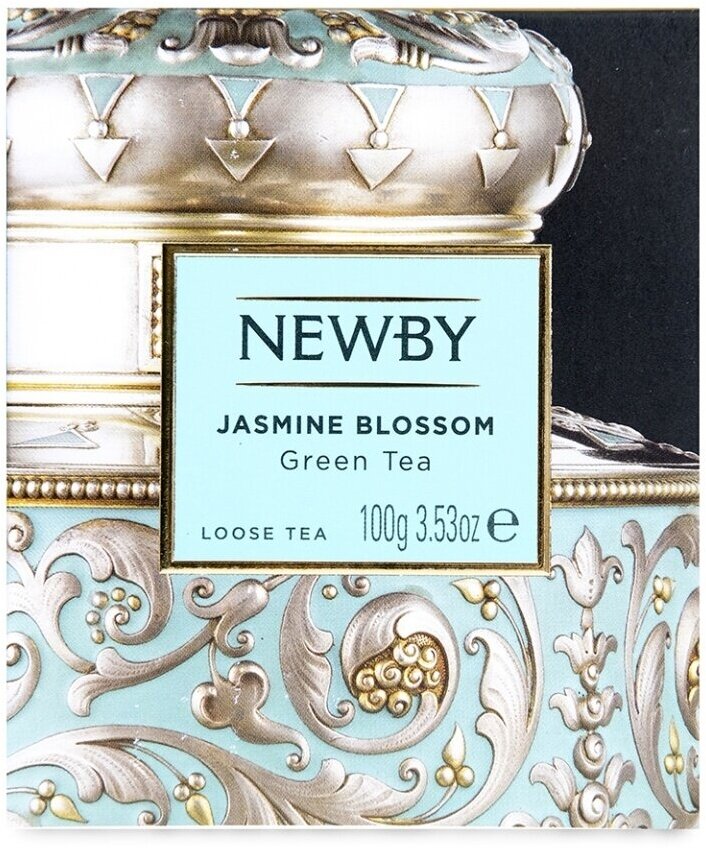 Чай зеленый Newby Цветок жасмина 100г - фото №4