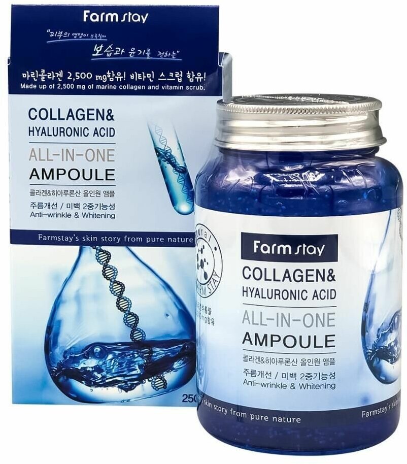 Сыворотка Collagen & Hyaluronic Acid All-In-One Ampoule