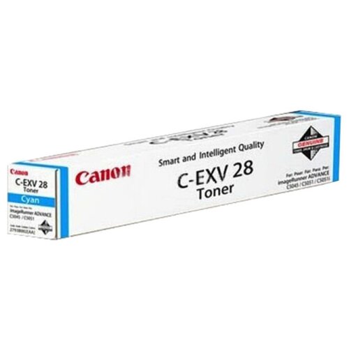 Картридж Canon C-EXV28 C (2793B002), 38000 стр, голубой картридж canon c exv28 y 2801b002 38000 стр желтый