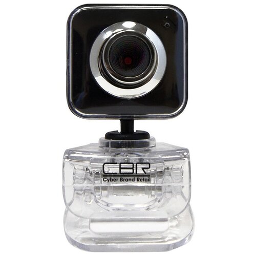 Веб-камера CBR CW-834M Black, 0.3 МП, 640x480, 4 линзы, микрофон, черная