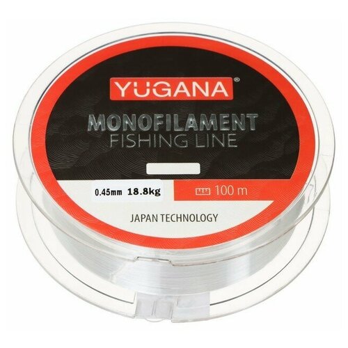 Леска монофильная YUGANA, Monolite clear, 0.45 mm, 100 m