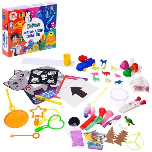 фото Набор для опытов "меганабор опытов", 25 опытов 4354856 эврики