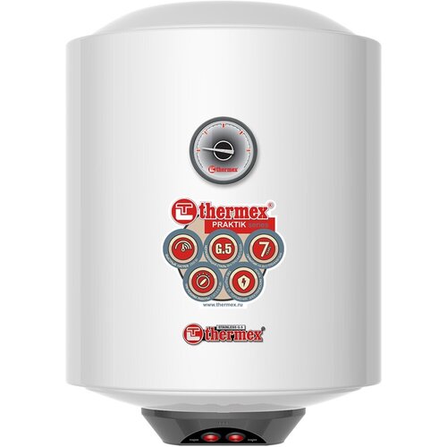 Водонагреватель Thermex Praktik 30 V Slim 25кВт 30л электрический настенныйбелый 1504000₽