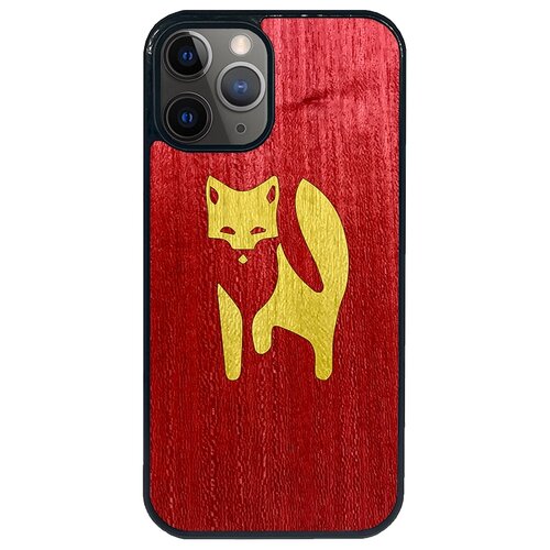 Чехол Timber&Cases для Apple iPhone 12/12 Pro TPU WILD collection - Хитрость леса/Лиса (Красный - Желтый Кото)