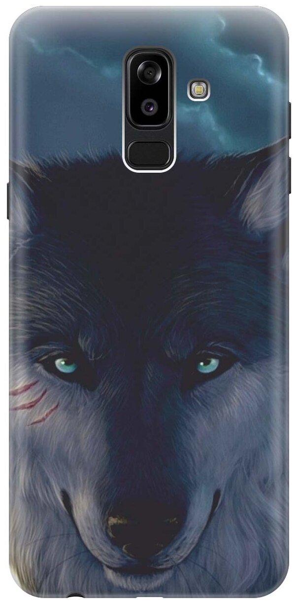 RE:PAЧехол - накладка ArtColor для Samsung Galaxy J8 (2018) с принтом "Взгляд волка"