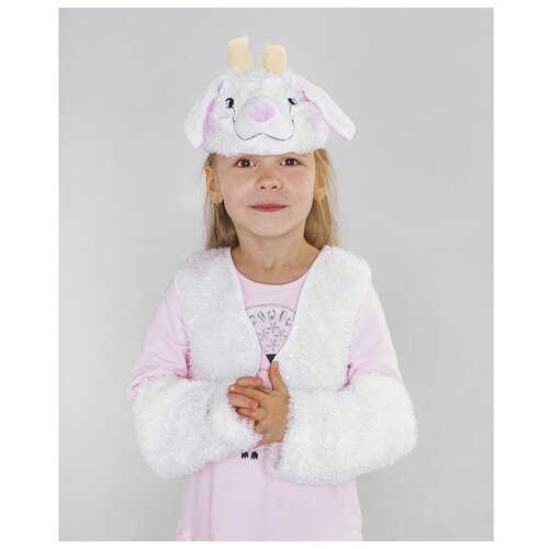 фото Карнавальный костюм страна карнавалия "козленок" шапка, жилет, унты, размер 32