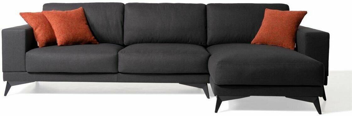 фото Диван Бергамо с оттоманкой 2,8м левый