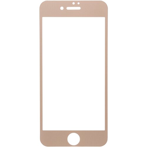 Защитное стекло iPhone 7 (4.7) Full Screen матовое tempered glass золотая рамка